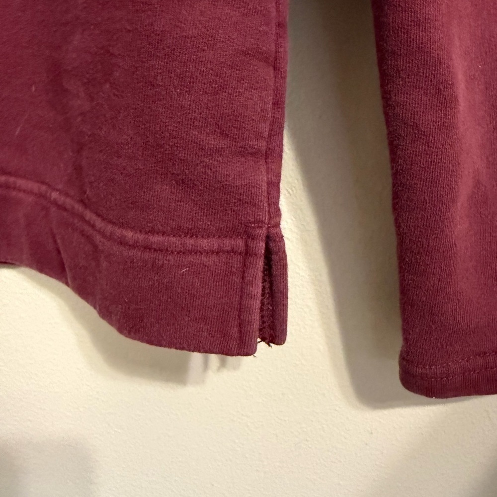 The North Face Burgundy Cozy Pullover Minimalist Mock Neck Women’s M - Picture 8 of 10